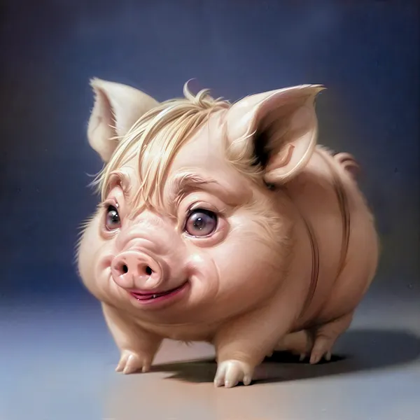 an AI generated pig